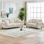 Canapé Chesterfield à accoudoirs roulés avec tête de clou 85,62 po Gillianne-403810505