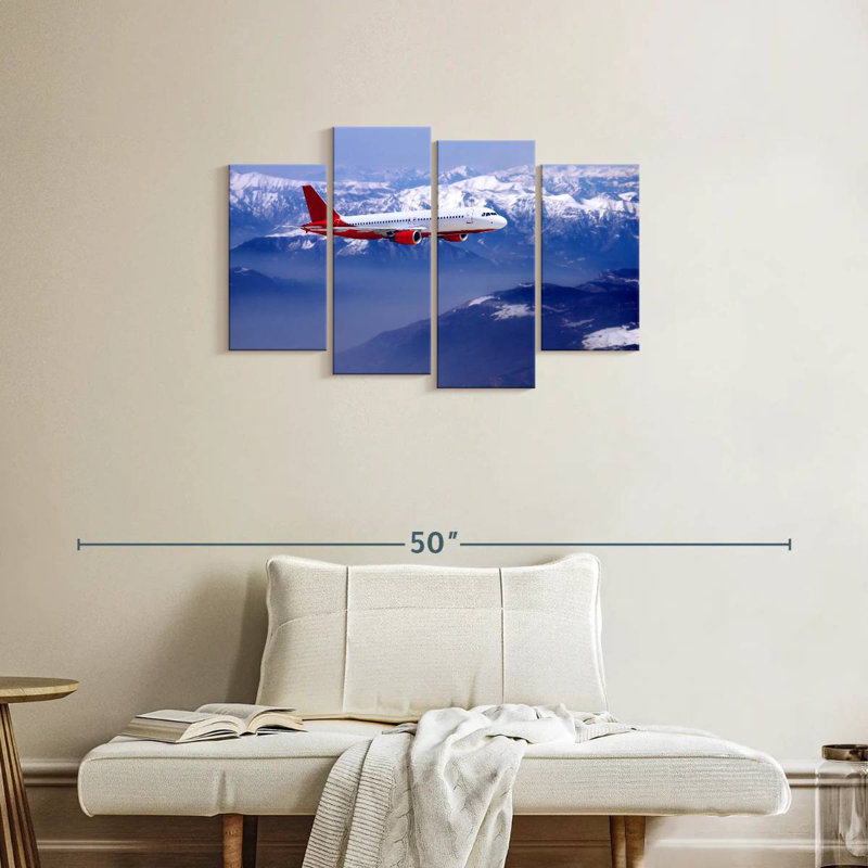 Mehar Airplane Over Snowy Mountain