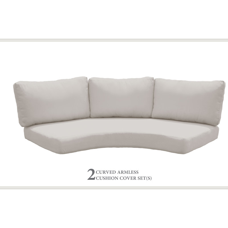 River Brook Outdoor 6'' Replacement Cushion Set Cushion, Beige Performance