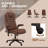 High Back Vibration Massage Office Chair with 6 Vibration Points, Heated Reclining with Remote-335187504