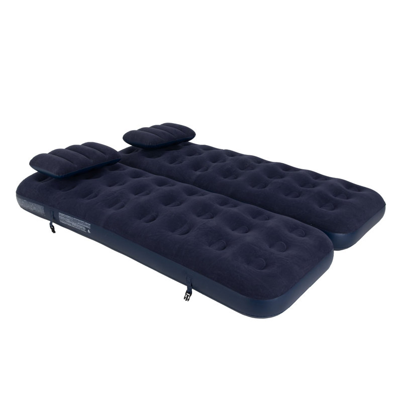 Matelas gonflable gonflable avec coussins 3 en 1 bleu marine