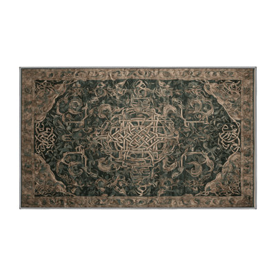 Machine Washable Gray Area Rug