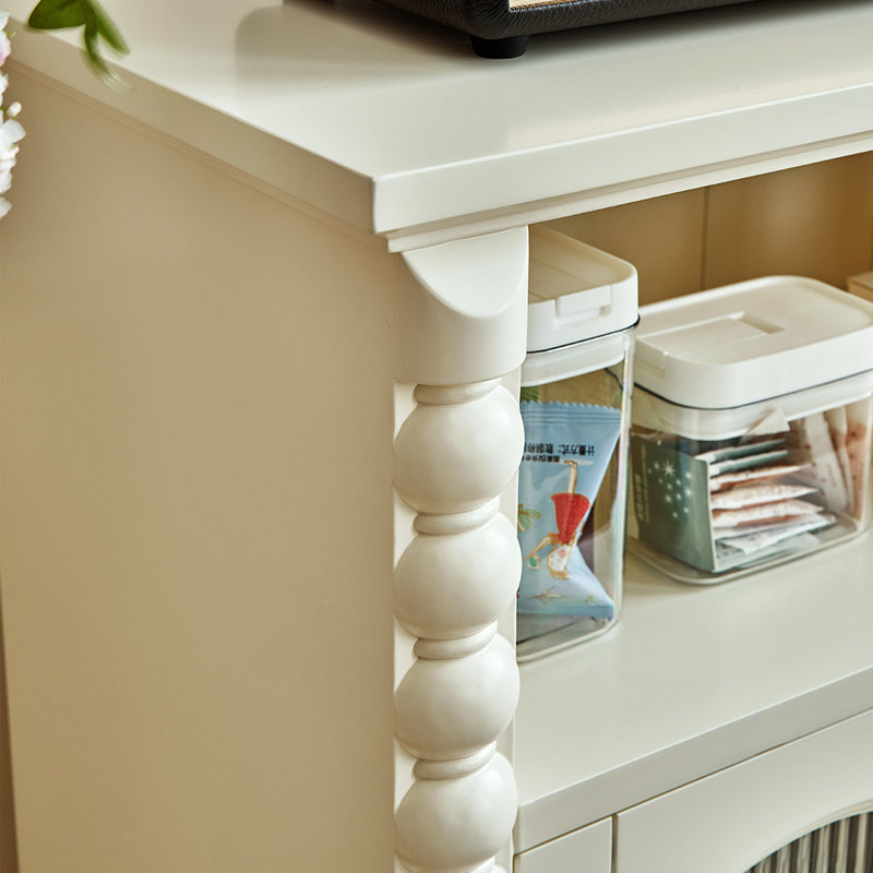 Modern minimalist style home bookcase, Cream
