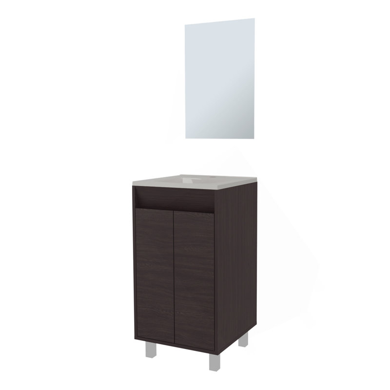 Armoire de salle de bain Saratoga avec 2 portes, blanc