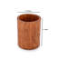 Porte-ustensiles de cuisine en bois de manguier naturel pour comptoir, cuillères, ustensiles de cuisine, etc. (5 po x 5 po x 6 po)