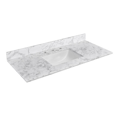 48'' Single Bathroom Vanity Top  With Engineered Stone Countertop   