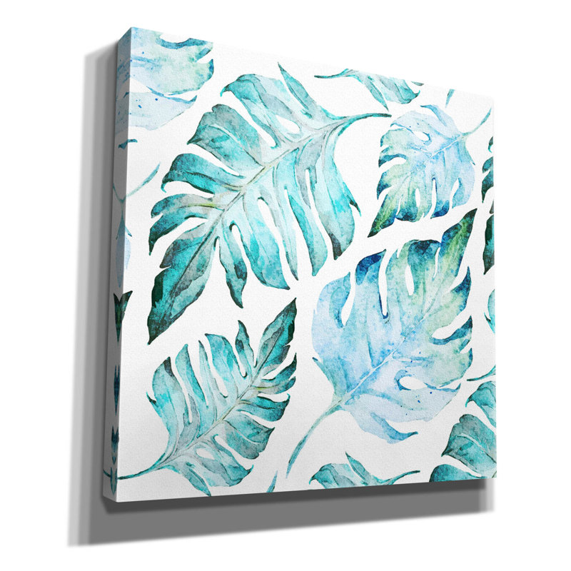 «Love Tropical» par Mark Ashkenazi, art mural sur toile, H 37 po x l 37 po x P 1,5 po