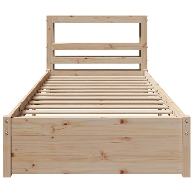 Bed Frame With Headboard Without Mattress, Small Single (2'6)