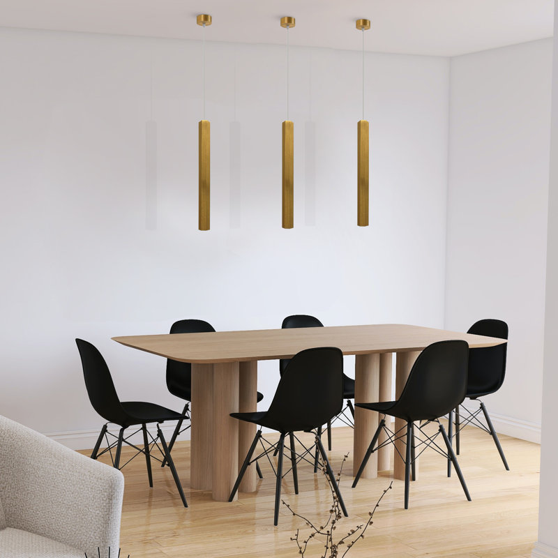 Avanita 1 - Light LED Cylinder Pendant, Gold, Gold