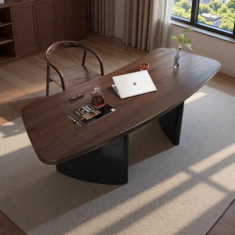 Bureau de style nordique sur mesure, H 29,53 po x l 78,74 po x P 31,5 po