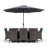 Karcher 8 Seater Dining Set with Cushions and Parasol