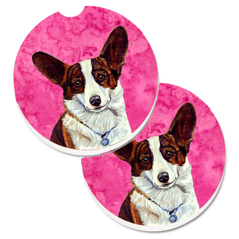 Sous-verre barbu collie voiture, Corgi