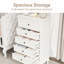 Commode élégante et fonctionnelle à 5 tiroirs pour la chambre à coucher, la chambre de bébé et le vestibule