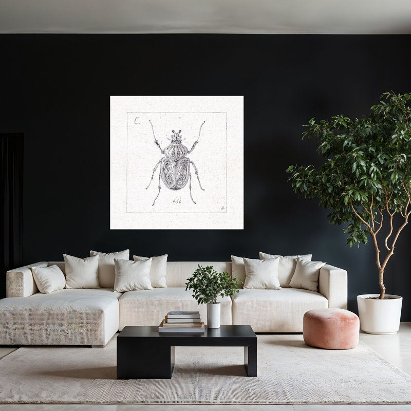 Art contemporain Beetle Art contemporain, H 48 po x l 48 po