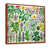 Toile avec cadre flottant brun