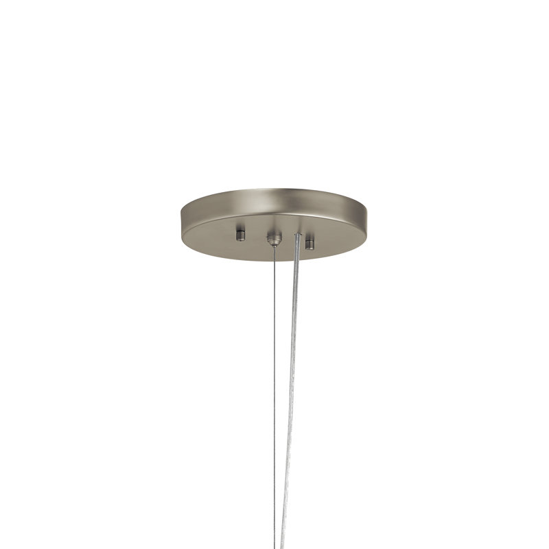 Moderne 1 - Light LED Single Pendant, Satin Nickel