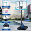 Cerceau de basketball portatif dans le sol
