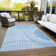 Cheriece Washable Striped Indoor / Outdoor Rug