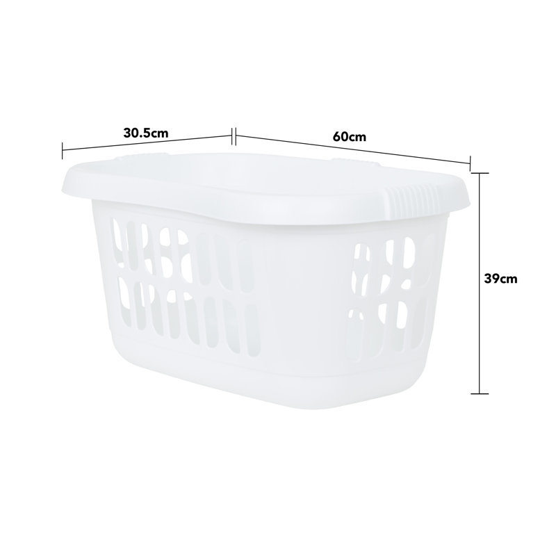 Wham Casa Hipster Laundry Basket, White