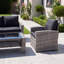 Pallini 4 Piece Rattan Patio Set-568452216