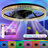 19" Modern Flush Mount Ceiling Fan With RGB Lights And Remote, Low Profile Bladeless Crystal Fandelier, 6-Speed Reversible DC Motor, Dimmable LED For Bedroom & Living Room-2077164371