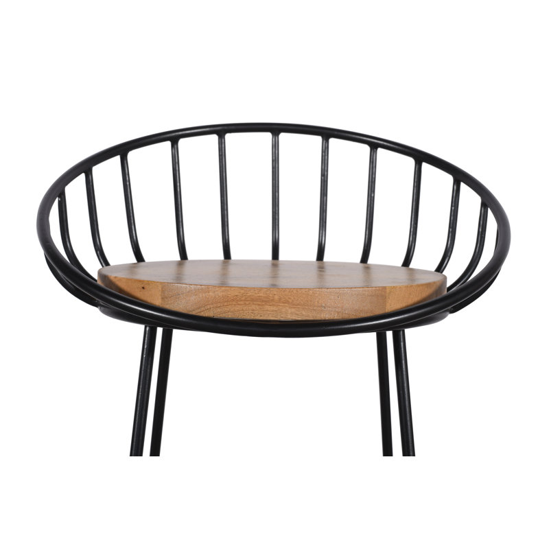 Aadityaram Counter Stool with Metal Frame