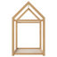 Lit simple en bois