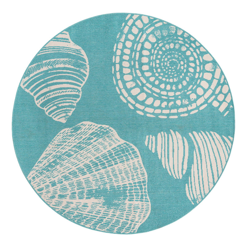 Geo Indoor / Outdoor Rug, Round 7'1"