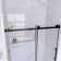 60 In. W X 76 In. H Frameless Single Sliding Glass Shower Doors
