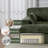 Oversized upholstered cloud bed with plush sofa deep seating-118377117