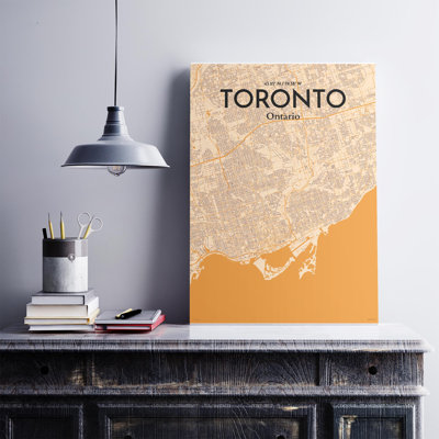 «Toronto City Map», impression rétro