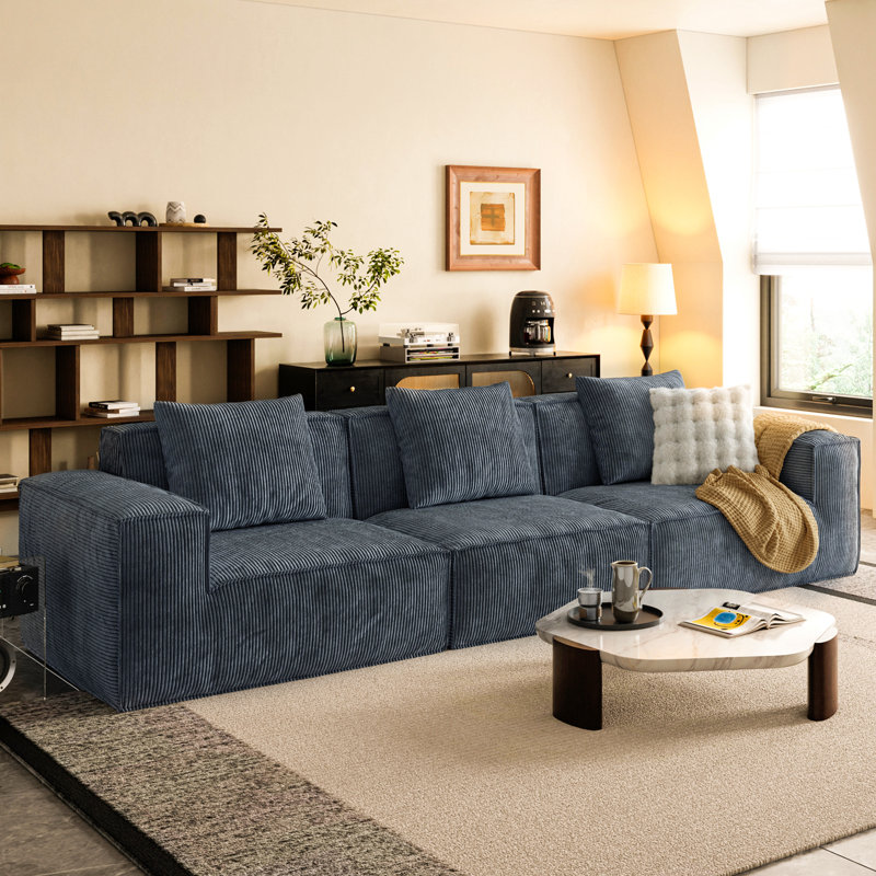 Canapé modulaire convertible Belfin, Gris