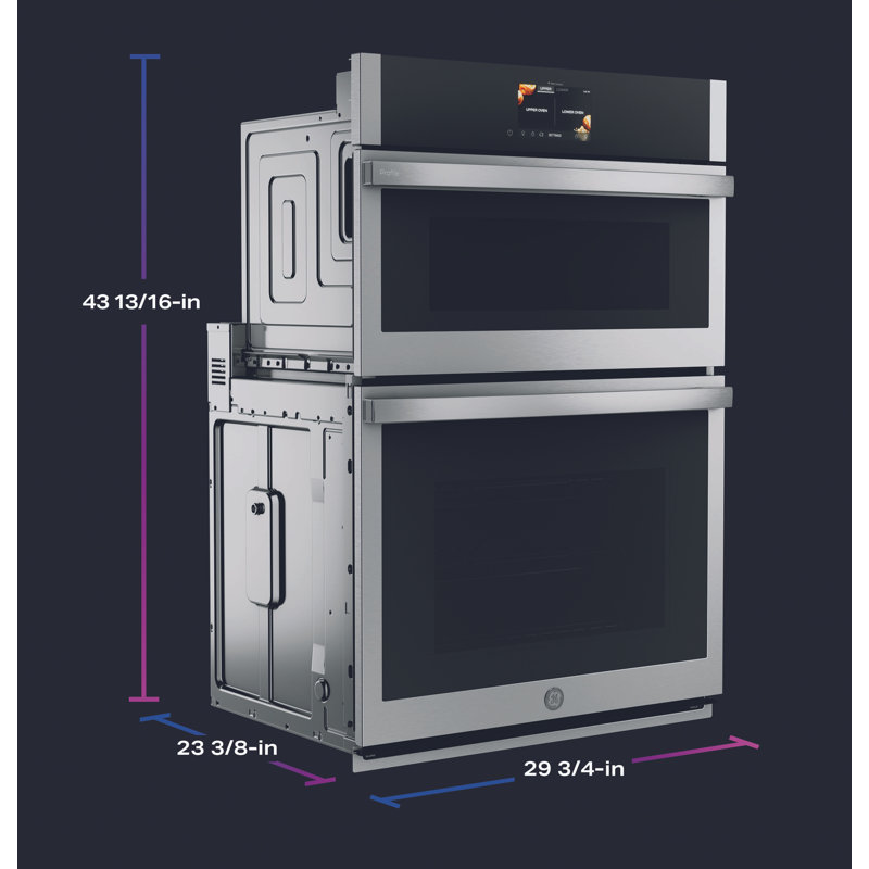 GE Profile 30 In. Combination Double Wall Oven With Convection, Air Fry, Steam, Sous Vide, And Advantium Technology