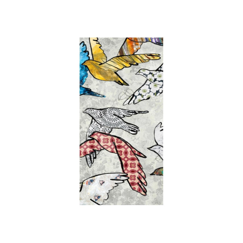 Impression sur toile tendue, "Migre" par Emma Brooks, H 40 po x l 20 po, Couche de verre