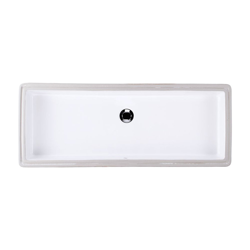 Cube 35.5'' L Bathroom Sink, White
