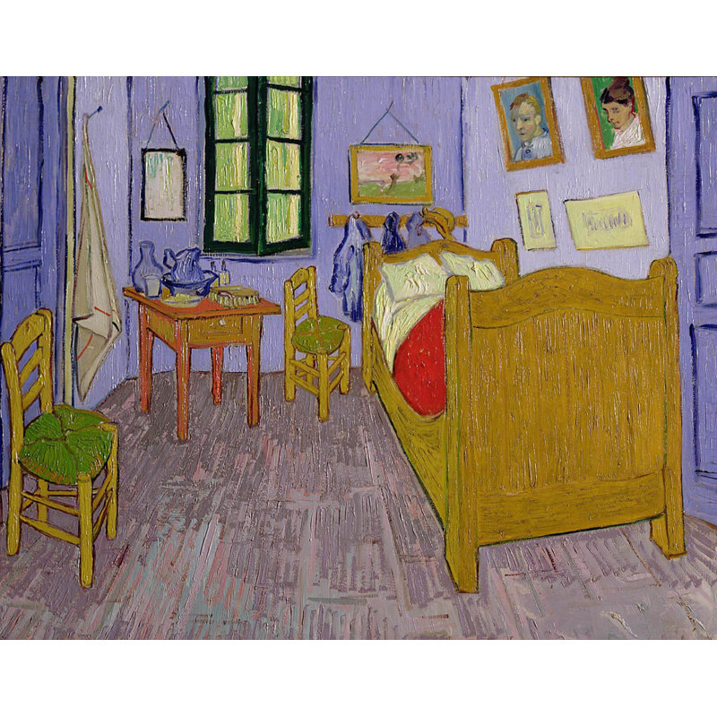 Chambre à coucher à l'affiche brillante d'Arles, H 19 po x l 24 po