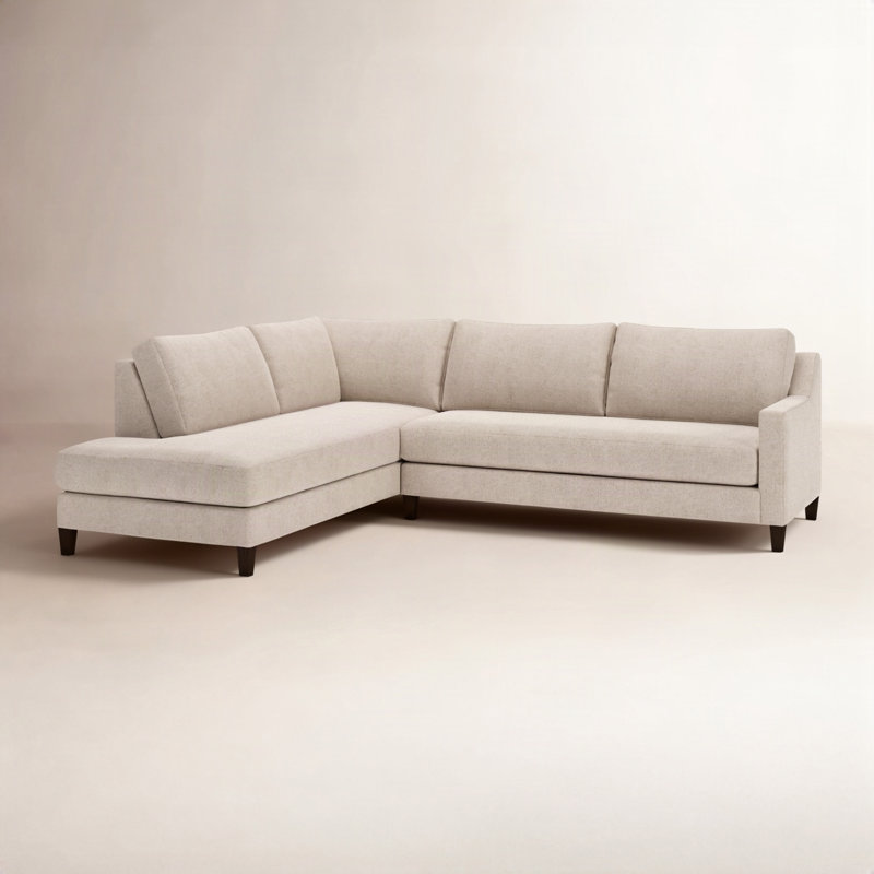 Baker 2-PC Upholstered Sectional, Turbo Wheat, Left Hand Facing