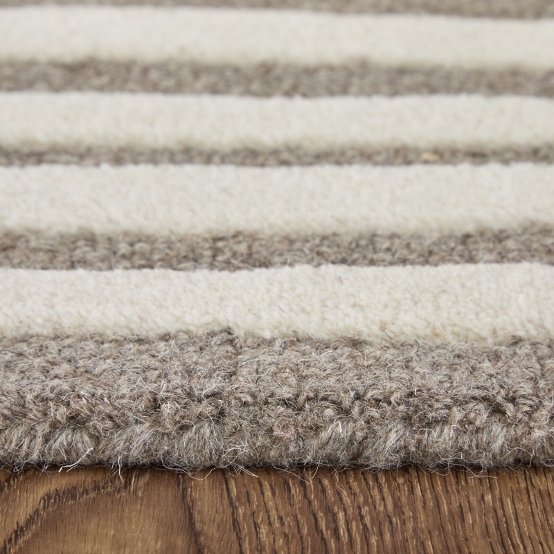Kimball Transitional Abstract Taupe Area Rug, Rectangle 5' x 8'