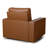 36.2" Wide Swivel Accent Armchair-Cognac PU-326647812