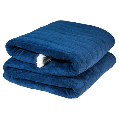 Russell Hobbs Rhht1003 Heated Throw W/sherpa And Microfleece