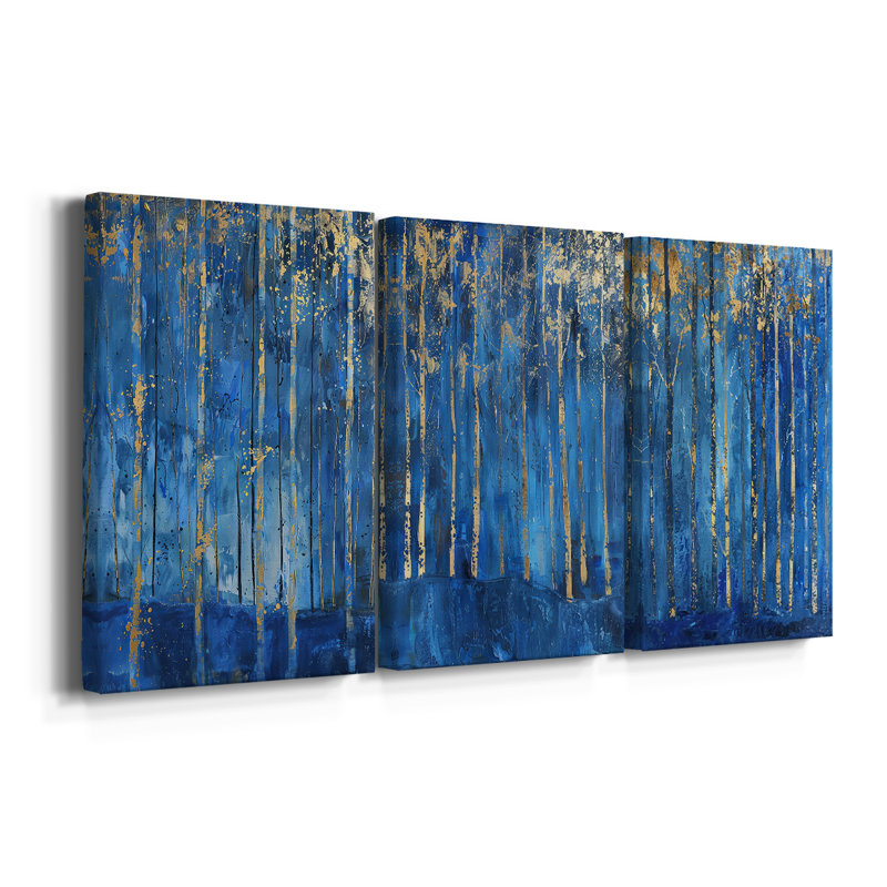 ABSTRACT Series VII - Toile tendue sur mesure - 3 pièces, H 12 po x l 24 po