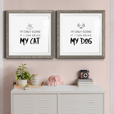 " Bring My Cat " 2 Piece Art Color Photography Print