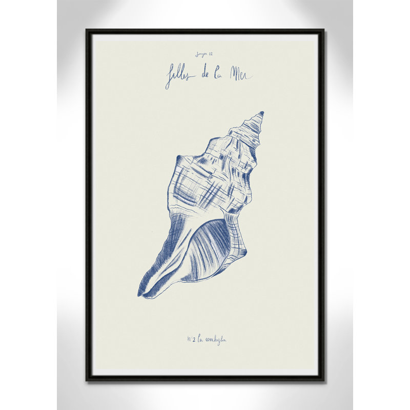 «Filles de la mer II» par Mora, H 37,5 po x l 25,5 po, Flottant espresso