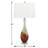 Lerici 31 in. Light Green and Brown Table Lamp