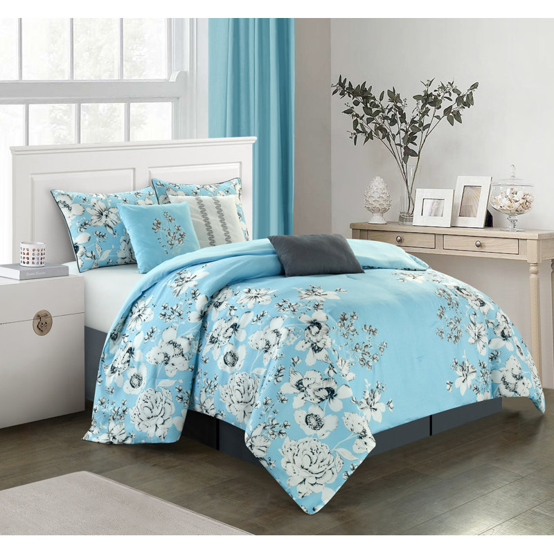 Diana Comforter Set, California King Comforter + 6 Additional Pieces