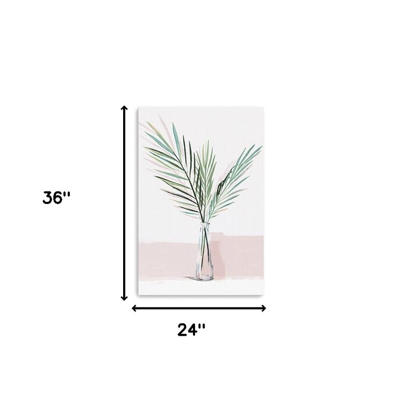 «Pretty Green Foliage», impression murale sans cadre