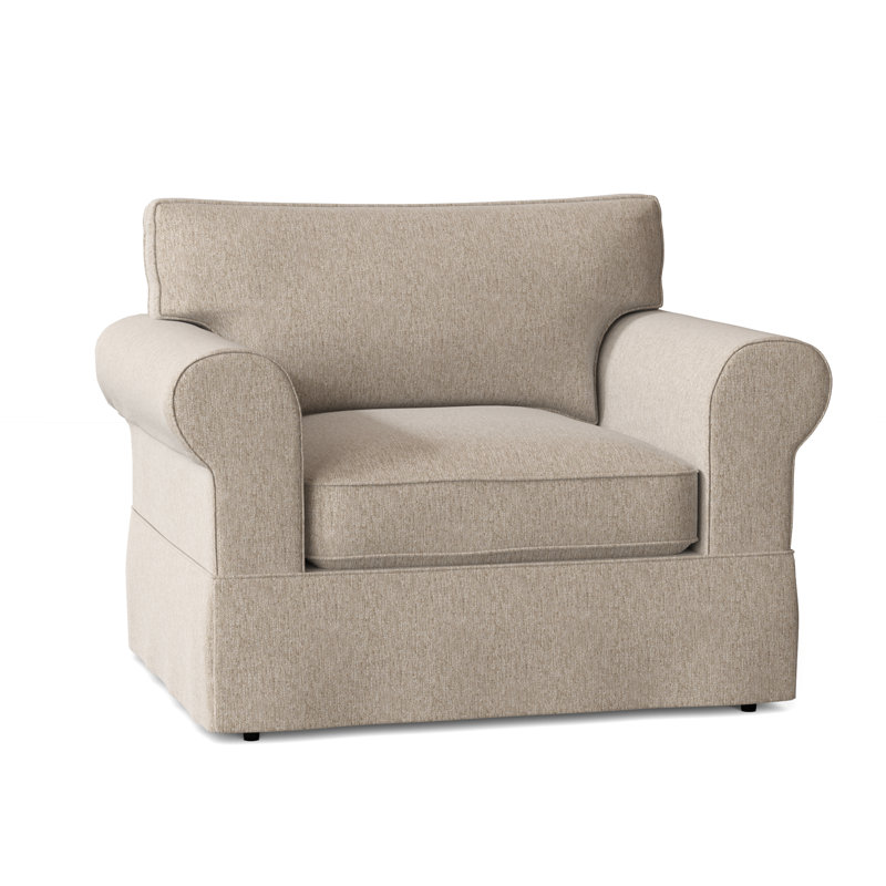 Fauteuil à housse large Kingsbridge, Sable Boulderdash