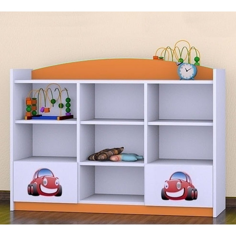 Ingrid 92cm H X 129cm W Transportation Kids Cube, Orange