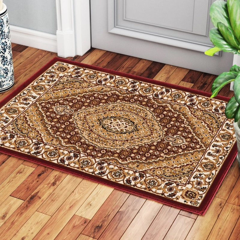 Polypropylène fabriqué à la machine 2 pi Tapis rouge X 3