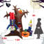 Arbre gonflable d'Halloween fantôme clown d'Halloween